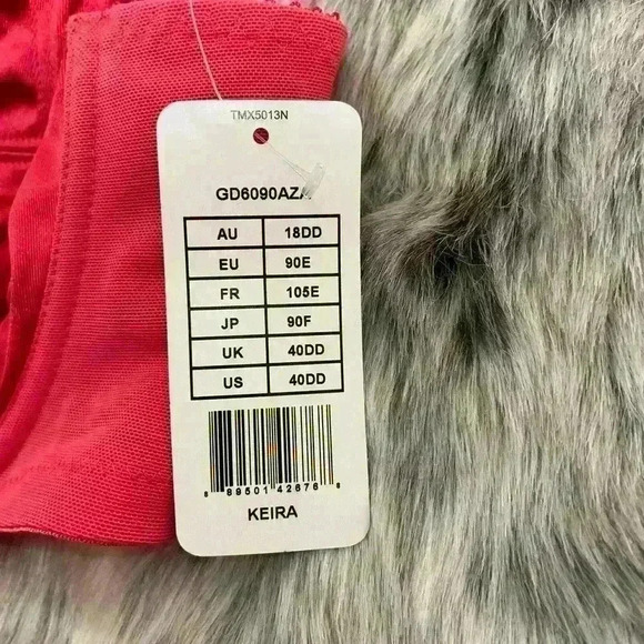 NWT Goddess Kiera bra in hot pink SZ 40DD - Picture 6 of 9